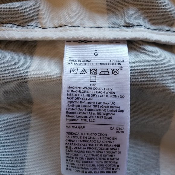 🍋Gap Black & White Striped Zip-up Jacket - Picture 9 of 10